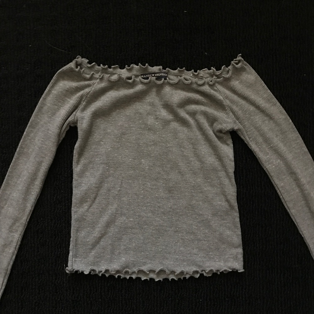 Brandy Melville Off the Shoulder Long sleeve top